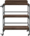 vidaXL - Keukentrolley - 81,5x41x92,5 - cm - bewerkt - hout - bruin - eikenkleurig