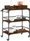 vidaXL - Keukentrolley - 81,5x41x92,5 - cm - bewerkt - hout - gerookt - eikenkleurig