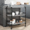 vidaXL - Keukentrolley - 81,5x41x92,5 - cm - bewerkt - hout - grijs - sonoma - eiken