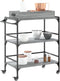 vidaXL - Keukentrolley - 81,5x41x92,5 - cm - bewerkt - hout - grijs - sonoma - eiken