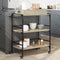 vidaXL - Keukentrolley - 81,5x41x92,5 - cm - bewerkt - hout - sonoma - eikenkleurig
