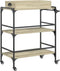 vidaXL - Keukentrolley - 81,5x41x92,5 - cm - bewerkt - hout - sonoma - eikenkleurig