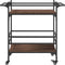 vidaXL - Keukentrolley - 82x40x78,5 - cm - bewerkt - hout - bruin - eikenkleurig