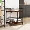vidaXL - Keukentrolley - 82x40x78,5 - cm - bewerkt - hout - gerookt - eikenkleurig