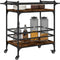 vidaXL - Keukentrolley - 82x40x78,5 - cm - bewerkt - hout - gerookt - eikenkleurig