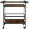 vidaXL - Keukentrolley - 82x40x78,5 - cm - bewerkt - hout - gerookt - eikenkleurig