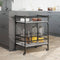vidaXL - Keukentrolley - 82x40x78,5 - cm - bewerkt - hout - grijs - sonoma - eiken
