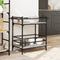 vidaXL - Keukentrolley - 82x40x78,5 - cm - bewerkt - hout - grijs - sonoma - eiken
