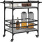 vidaXL - Keukentrolley - 82x40x78,5 - cm - bewerkt - hout - grijs - sonoma - eiken