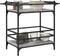 vidaXL - Keukentrolley - 82x40x78,5 - cm - bewerkt - hout - grijs - sonoma - eiken
