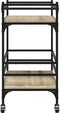 vidaXL - Keukentrolley - 82x40x78,5 - cm - bewerkt - hout - sonoma - eikenkleurig
