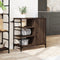 vidaXL - Keukentrolley - 87,5x38,5x84,5 - cm - bewerkt - hout - bruin - eikenkleurig