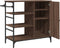 vidaXL - Keukentrolley - 87,5x38,5x84,5 - cm - bewerkt - hout - bruin - eikenkleurig