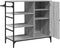 vidaXL - Keukentrolley - 87,5x38,5x84,5 - cm - bewerkt - hout - grijs - sonoma - eiken