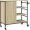 vidaXL - Keukentrolley - 87,5x38,5x84,5 - cm - bewerkt - hout - sonoma - eikenkleur