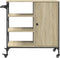 vidaXL - Keukentrolley - 87,5x38,5x84,5 - cm - bewerkt - hout - sonoma - eikenkleur