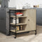 vidaXL - Keukentrolley - 87,5x38,5x84,5 - cm - bewerkt - hout - sonoma - eikenkleur