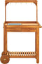 vidaXL - Keukentrolley - 92x43,5x141,5 - cm - massief - acaciahout