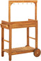 vidaXL - Keukentrolley - 92x43,5x141,5 - cm - massief - acaciahout