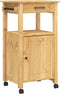 vidaXL - Keukentrolley - MONZA - 48x40x90 - cm - massief - grenenhout