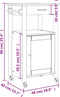 vidaXL - Keukentrolley - MONZA - 48x40x90 - cm - massief - grenenhout