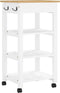 vidaXL - Keukentrolley - MONZA - 48x40x90 - cm - massief - grenenhout