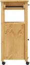 vidaXL - Keukentrolley - MONZA - 48x40x90 - cm - massief - grenenhout