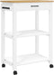 vidaXL - Keukentrolley - MONZA - 60x40x90 - cm - massief - grenenhout