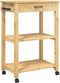 vidaXL - Keukentrolley - MONZA - 60x40x90 - cm - massief - grenenhout