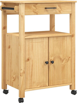 vidaXL - Keukentrolley - MONZA - 60x40x90 - cm - massief - grenenhout