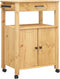 vidaXL - Keukentrolley - MONZA - 60x40x90 - cm - massief - grenenhout