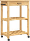 vidaXL - Keukentrolley - MONZA - 60x40x90 - cm - massief - grenenhout