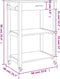 vidaXL - Keukentrolley - MONZA - 60x40x90 - cm - massief - grenenhout