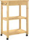 vidaXL - Keukentrolley - MONZA - 60x40x90 - cm - massief - grenenhout