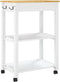 vidaXL - Keukentrolley - MONZA - 60x40x90 - cm - massief - grenenhout