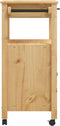 vidaXL - Keukentrolley - MONZA - 60x40x90 - cm - massief - grenenhout