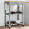 vidaXL - Keukentrolley - MONZA - 60x40x90 - cm - massief - grenenhout