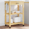 vidaXL - Keukentrolley - MONZA - 60x40x90 - cm - massief - grenenhout