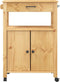 vidaXL - Keukentrolley - MONZA - 60x40x90 - cm - massief - grenenhout