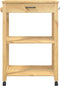 vidaXL - Keukentrolley - MONZA - 60x40x90 - cm - massief - grenenhout