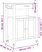 vidaXL - Keukentrolley - MONZA - 60x40x90 - cm - massief - grenenhout