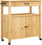 vidaXL - Keukentrolley - MONZA - 84x40x90 - cm - massief - grenenhout