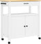vidaXL - Keukentrolley - MONZA - 84x40x90 - cm - massief - grenenhout