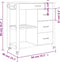 vidaXL - Keukentrolley - MONZA - 84x40x90 - cm - massief - grenenhout