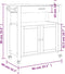 vidaXL - Keukentrolley - MONZA - 84x40x90 - cm - massief - grenenhout