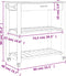vidaXL - Keukentrolley - MONZA - 84x40x90 - cm - massief - grenenhout