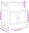 vidaXL - Keukentrolley - MONZA - 84x40x90 - cm - massief - grenenhout
