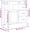 vidaXL - Keukentrolley - MONZA - 84x40x90 - cm - massief - grenenhout