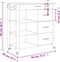 vidaXL - Keukentrolley - MONZA - 84x40x90 - cm - massief - grenenhout