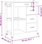 vidaXL - Keukentrolley - MONZA - 84x40x90 - cm - massief - grenenhout